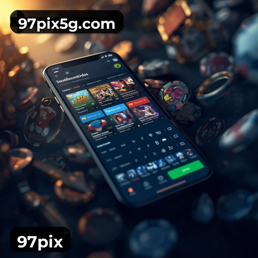 Aplicativo móvel 97pix para iOS e Android